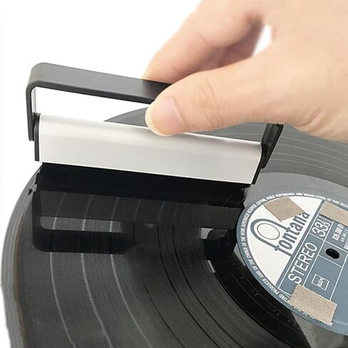 Record Player Needles Stylus Needles set of 4 with Wooden Vinyl Record Cleaning Brush＆Anti-Static Carbon Fiber Brush, Turntable Replacement Needle with Aluminum Lever for Record Player Phonograph in Kuwait