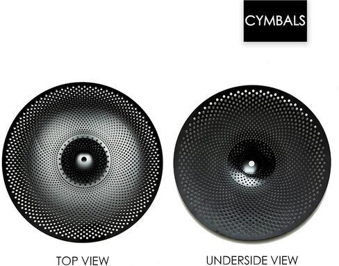 صنج ركوب التصادم منخفض الحجم، صنج تمرين ركوب التصادم، مقاس 45.72 سم، صنج ركوب التصادم الهادئ (18 بوصة، أسود) in Kuwait