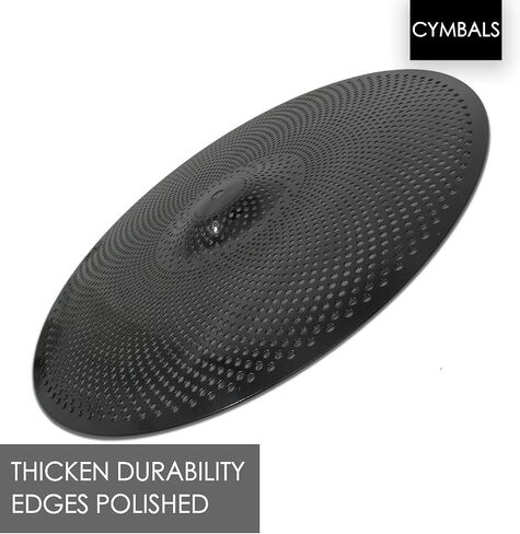 صنج ركوب التصادم منخفض الحجم، صنج تمرين ركوب التصادم، مقاس 45.72 سم، صنج ركوب التصادم الهادئ (18 بوصة، أسود) in Kuwait