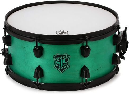 SJC Custom Drums سلسلة Pathfinder Drum - 6.5 بوصة × 14 بوصة - ساتان مخضر in Kuwait