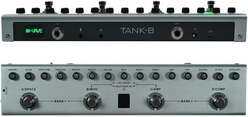 Tank-B Bass Multi Effects Processor القابلة لإعادة الشحن، خزانات الأشعة تحت الحمراء in Kuwait