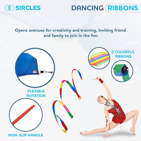 Twirling Baton Bag Case with Adjustable Shoulder Strap - Pink Sparkle Case for Majorette Marching Dance Batons - Complete with 2 Rainbow Dance Ribbons in Saudi Arabia