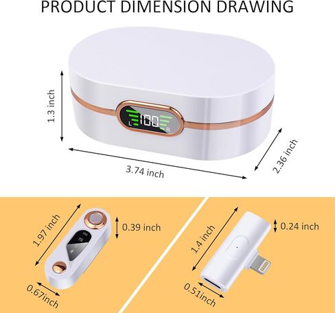 جهاز الثلاثة في واحد مناسب لأجهزة iPhone وiPad وميكروفون لاسلكي وبطارية تدوم 7 ساعات وميكروفون صغير يلغي الضوضاء لتسجيل الفيديو والألعاب الحية والمقابلات ويوتيوب وTikTok وVlog. in Kuwait