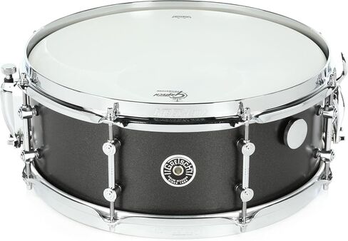 Gretsch Drums Brooklyn Standard Snare Drum - 5.5-inch x 14-inch, Satin Black Metallic in Saudi Arabia