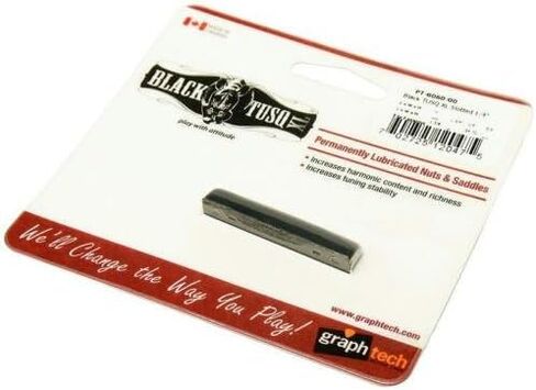 GraphTech PT606000 TUSQ XL Black Self-Lubricating Slotted Nut, Epiphone Style in Saudi Arabia