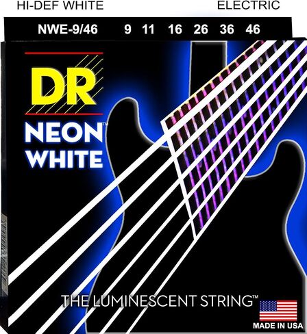 DR Strings HI-DEF NEON سلاسل الغيتار الكهربائي (NWE-9/46) in Saudi Arabia