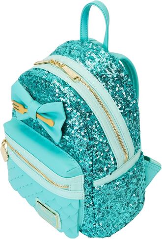 حقيبة ظهر صغيرة من مجموعة Loungefly Disney The Little Mermaid Sequins Collection، حصريًا من Amazon in Saudi Arabia