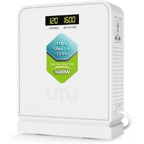 UMI 2000W محول الجهد الكهربي 110 فولت إلى 220 فولت، محول الجهد الكهربي 110 فولت إلى 220 فولت لجهاز ذو سعة كبيرة تصل إلى 4000 واط، محول الجهد التصاعدي 110 فولت إلى 220 فولت مع ملفات النحاس النقي - محول 110 فولت إلى 220 فولت in Kuwait