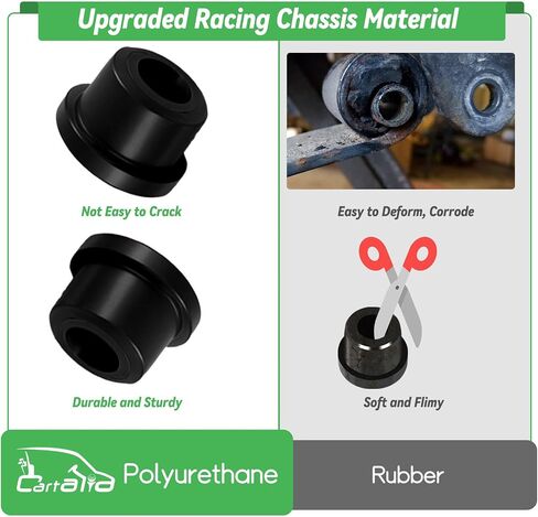 Golf Cart Rear Leaf Spring Bushings Kit with Screws Nuts for 1994-Up EZGO TXT & Medalist Gas/Electric, Polyurethane Bushing and Sleeves with Bolts Replace OEM #70289-G01 70291-G02 00665-G9 in Saudi Arabia