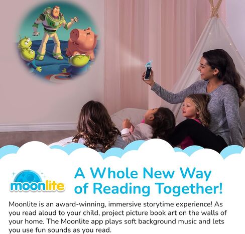 Moonlite Storytime The Incredibles Storybook Reel، طريقة سحرية للقراءة معًا، قصة رقمية لجهاز العرض، تأثيرات صوتية ممتعة، هدايا تعليمية للأطفال من عمر سنة واحدة فما فوق in Kuwait