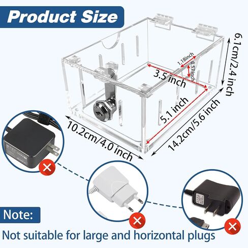 Switch Cover,Baby Proof Light Outlet Covers,Child Safety Switch Plate Guard,Wall Plug Box,Kids Electrical Protector Box Fits All Outlet 4.95" H X 3.35" W X 1.77" D or Smaller (1 Pack) in Saudi Arabia