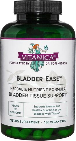 Vitanica Bladder Ease, Bladder Support, Herbal & Nutrient Formula, Vegan, 180 Capsules in Saudi Arabia
