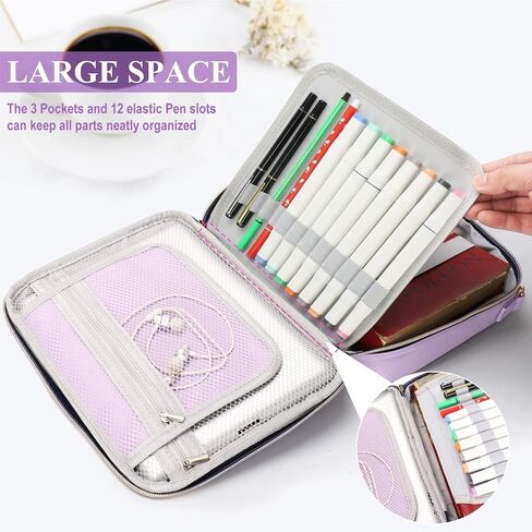Bible Cover for Women, Bible Case Carrying Bookcase Church Bag Bible Protective Bag with Handle and Zippered Pocket Adjustable Shoulder Strap for Women Girls Kids in Saudi Arabia