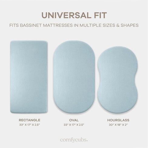Muslin Fitted Changing Pad Cover, Extra Soft Diaper Changing Station Covers for Baby Girls Boys, Changing Pad Sheets Neutral by Comfy Cubs, Blush in Saudi Arabia
