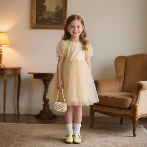 GINFIVE Toddler Girls Dress Shoes Little Kids Flats School Mary Janes Shoes in Kuwait