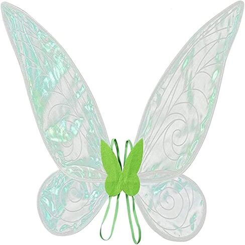 Fairy Wings for Adults Women Girls Halloween Butterfly Wings Fairy Costume Dress Up Sparkling Sheer Wings Angel Wings in Kuwait