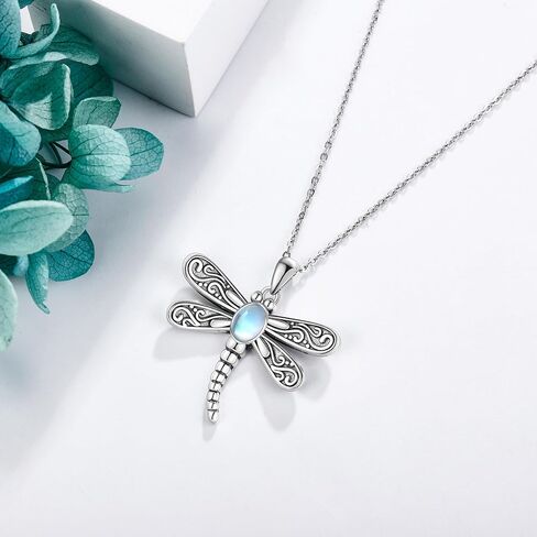 ONEFINITY Dragonfly Necklace 925 Sterling Silver Dragonfly Pendant Necklace Cute Dragonfly Jewelry Gifts for Women Girls in Kuwait