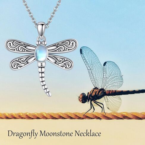 ONEFINITY Dragonfly Necklace 925 Sterling Silver Dragonfly Pendant Necklace Cute Dragonfly Jewelry Gifts for Women Girls in Kuwait