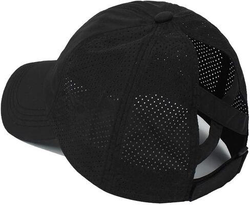 Womens Criss Cross Ponytail Hat Quick Drying Baseball Cap Sun Hats UV Protection Sport Cap in Kuwait