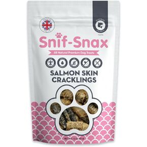 Snif-Snax Human Grade Dog Treats - All-Natural Salmon Skin Cracklings, 1.5oz in Saudi Arabia