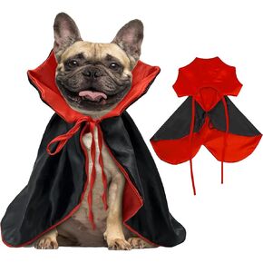 pextian هالوين الكلب مصاص دماء زي، هالوين الكلب عباءة زي الرأس، الكلب الشيطان زي الكلب مصاص دماء عباءة الرأس، هالوين ازياء الكلب للحيوانات الأليفة الصغيرة والمتوسطة الكبيرة القطط in Kuwait