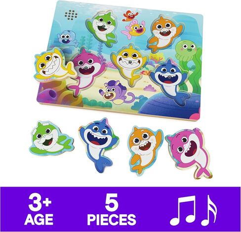 Spin Master Games Pinkfong Baby Shark Let's Go Hunt Musical Fishing Game Learning Educational Toy Preschool Board Game Summer Toy, for Kids Ages 4+ in Kuwait