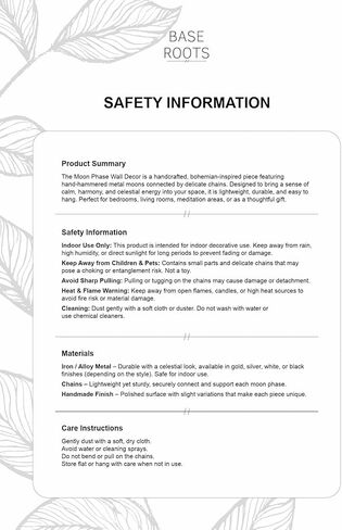 Moon Phase Wall Decor [Handmade Hammered Gold Metal 7 Moons 34" Banner] Phases of the Moon, Celestial Lunar Decorative Vertical Wall Art, Bohemian Aesthetic, Boho Decor for Living Room Bedroom Gift in Kuwait