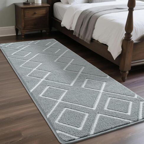 Shag Rug for Bedroom, 4x6 Feet Black Area Rugs with Memory Foam for Living Room Dorm, Fluffy Shaggy Machine Washable Moroccan Geometric Carpet for Girls Kids Nursery Play Room Indoor in Kuwait