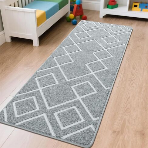 Shag Rug for Bedroom, 4x6 Feet Black Area Rugs with Memory Foam for Living Room Dorm, Fluffy Shaggy Machine Washable Moroccan Geometric Carpet for Girls Kids Nursery Play Room Indoor in Kuwait