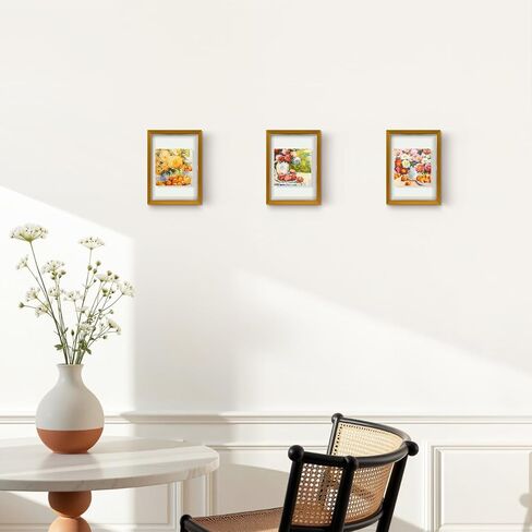 Golden State Art، إطار عائم مقاس 16 × 20، إطار صورة من الألومنيوم الذهبي، زجاج شفاف يعرض أي حجم صورة يصل إلى 16 × 20، لتزيين الحائط أو سطح الطاولة in Saudi Arabia