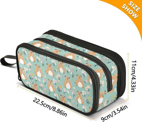 Pencil Case Large Big Capacity Soccer Ball Pencil Bag for Girls Boys Soccer Field Zippers Pen Bag Holder Pouch Box Makeup Bag 3 Compartment Portable Stationery Storage for College Students School in Kuwait