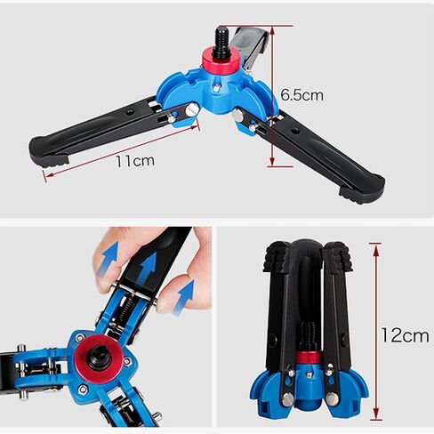 Koolehaoda Mini Tripod,Universal 3 Legs Monopod Base Stand Unipod Support with 3/8" Screw for Monopods Ballhead - A2 in Saudi Arabia