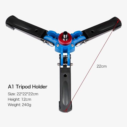 Koolehaoda Mini Tripod,Universal 3 Legs Monopod Base Stand Unipod Support with 3/8" Screw for Monopods Ballhead - A2 in Saudi Arabia