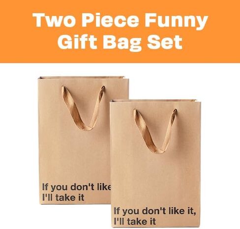 "This Present Doesn't Suck" Funny Gift Bags, 2 piece set in Kuwait