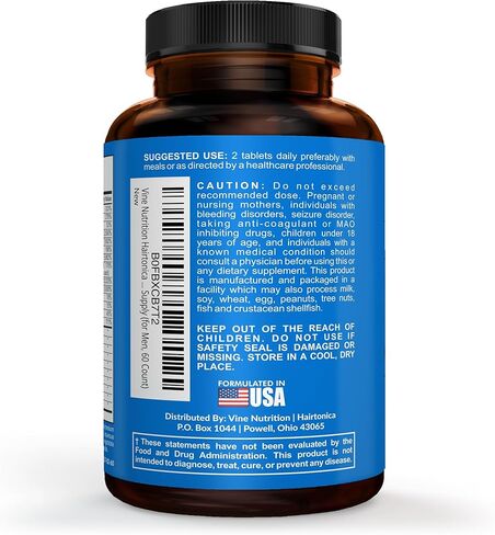 Hair Vitamins for Men Beard Growth MSM Powder Saw Palmetto Hairtonica | Extra Strength 315,000 mcg Biotin Keratin Collagen | May Help Support Hair Loss Greying & Thinning | 60 ct in Kuwait
