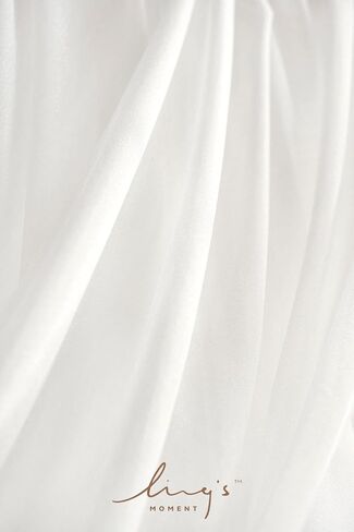 Ling's moment Ivory Wedding Arch Draping Fabric 2 Panels 32Ft x 30" Drapes | Wrinkle-Free Sheer Hanging Draping Fabric for Backdrop for Wedding Decor Outdoors Party Swag Home Decor in Saudi Arabia