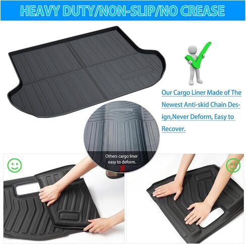 Powerty Compatible with Cargo Liner Nissan Altima Sedan 2024 2023 2022 2021 2020 2019 All Weather TPO Rear Cargo Liner in Kuwait