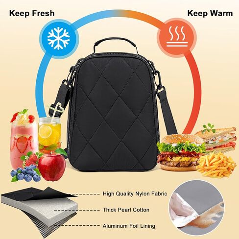 LOIDOU Lunch Box Kids Boys Girls Insulated Lunch Bag Thermal Meal Tote Women Reusable Lunch Pail Bags for School Travel in Saudi Arabia