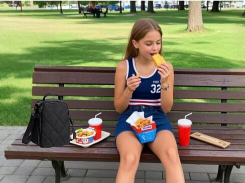 LOIDOU Lunch Box Kids Boys Girls Insulated Lunch Bag Thermal Meal Tote Women Reusable Lunch Pail Bags for School Travel in Saudi Arabia