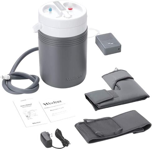 مجموعة العلاج البارد للركبة من WECIYGG Weciygg Cryo Cuff، آلة الضغط البارد للركبة، مبرد مياه الثلج، حزمة باردة للركبة لتخفيف آلام الركبة بعد الجراحة، رمادي، 1.0 عدد in Saudi Arabia