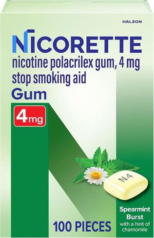 Nicorette Gum, 100 Count (Pack of 1) in Saudi Arabia