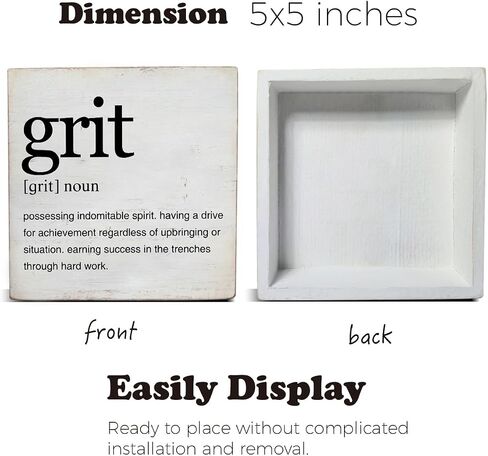 Fika Definition Art Wooden Box Sign Fika Swedish Desk Decorative Wooden Sign Home Decor for Desk Table Shelf 5 x 5 Inches in Kuwait