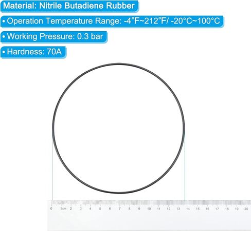 PATIKIL Nitrile Rubber O-Rings 78mm OD 73mm ID 2.65mm Width, 10 Pcs Metric Sealing Gasket for Faucet Plumbing Automotive Repair, Black in Kuwait