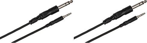 Hosa CMS-105 3.5 mm TRS to 1/4" TRS Stereo Interconnect Cable, 5 Feet in Saudi Arabia