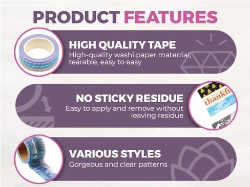 Syntego Red Glitter Washi Tape Decorative Craft Self Adhesive Stick On Sticky Glitter Trim in Kuwait