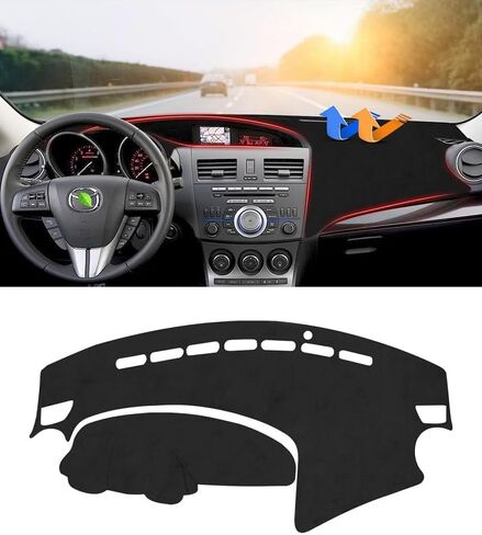 Cartist Dash Cover Custom Fit for Dodge Challenger 2015-2024 Accessories Dashboard Cover Mat Non-Slip Pad Carpet Anti-Glare in Kuwait