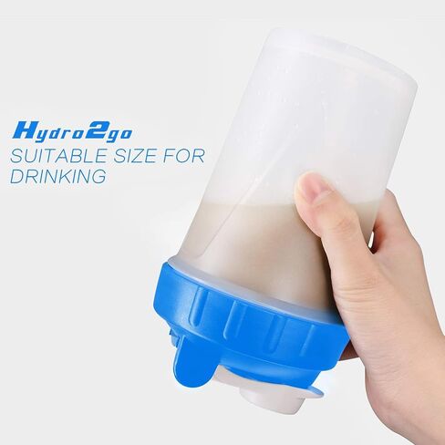 2pc Protein Jars with Pill Tray, Replacement Storage Container for 16oz Shaker Bottle with Twist & Lock on System. Perfect for Powders, Supplements in Sports Activities in Kuwait