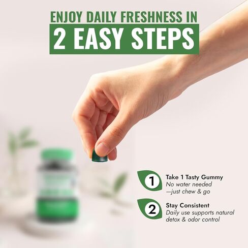 Benevolent Chlorophyll Liquid Drops - 5900mg (100% Natural and 4X Potency Concentration) for Energy Boost, Immune System Support, Internal Deodorant, Altitude Sickness. Not Watered Down. Minty Flavor. in Kuwait