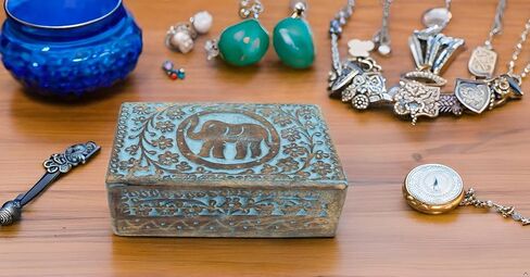 Great Birthday Gift Ideas Handmade Decorative Wooden Jewelry Box Jewelry Organizer Keepsake Box Treasure Chest Trinket Holder Watch Box Storage Box Housewarming Gifts Women (Natural Finish) in Saudi Arabia