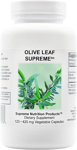 Supreme Nutrition Olive Leaf Supreme, 120 Pure Olive Leaf Vegetarian Capsules in Saudi Arabia